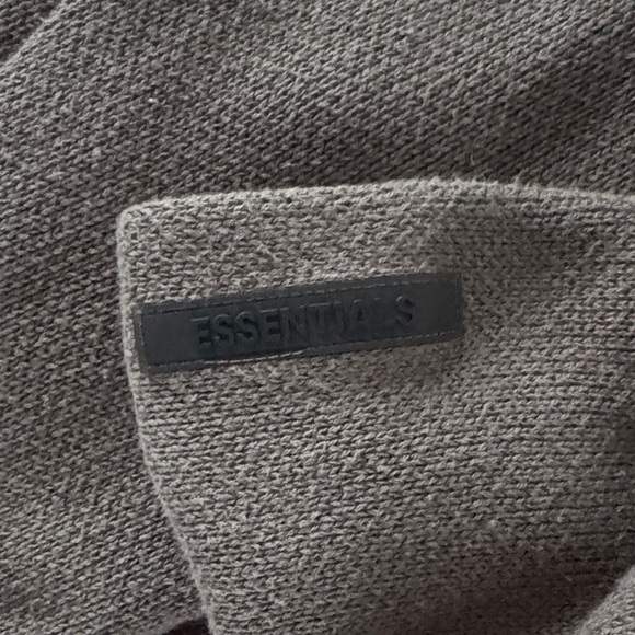 Essentials Fear of God Brown “Knit” Hoodie - Picture 2 of 3